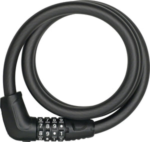 Abus Cable Locks Abus Tresor 6412C Cable Lock - Combination 2.8' With Bracket Black