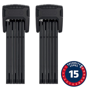 Abus Folding Locks Abus Bordo Granit XPlus 6500 TwinSet Folding Lock Key 90cm 3.0' x 2 5.5mm Black Set