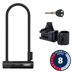 Abus U-Lock Abus Ultra 410K U-Lock Key 12mm 170x300mm 6.7''x11.8'' SH34 Black