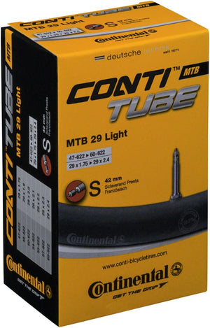 Continental Tube Continental Light Tube - 29 x 1.75 - 2.5 42mm Presta Valve