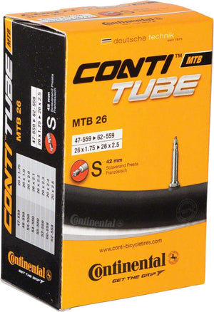 Continental Tube Continental Standard Tube - 26 x 1.75 - 2.5 42mm Presta Valve