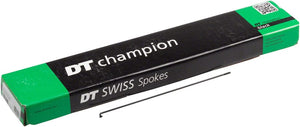 DT Swiss Spokes DT Swiss Champion Spoke: 2.0mm 250mm J-bend Black Box of 100