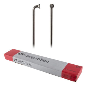 Dt swiss Spokes Dt swiss Competition Spokes J-Bend 2.0/1.8/2.0 259mm Box of 100 Silver No