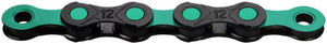 KMC Chains KMC DLC 12 Chain - 12-Speed 126 Links Black/Celeste