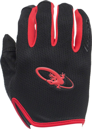 Lizard Skins Gloves and Liners Jet Black/Crimson Lizard Skins Monitor AM Gloves