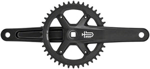 microSHIFT Cranksets and Arms 165Mm / 42T microSHIFT Sword BLK 1x Crankset - 9/10-Speed 110 Asym BCD JIS Square Taper Spindle Interface, Black