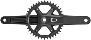 microSHIFT Cranksets and Arms 170Mm / 40T microSHIFT Sword BLK 1x Crankset - 9/10-Speed 110 Asym BCD JIS Square Taper Spindle Interface, Black