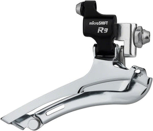 microSHIFT Front Derailleurs and Parts microSHIFT R9-F Double Front Derailleur - 9-Speed Double 46-52t Max Braze-On Shimano Road Compatible