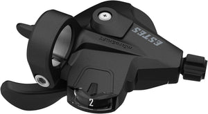 microSHIFT Shifters microSHIFT Estes Thumb Tap Shifter - Left Triple Optical Gear Indicator BLK