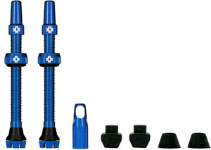 Muc-Off Tubeless Valves Muc-Off V2 Tubeless Valve Kit - Blue 60mm Pair