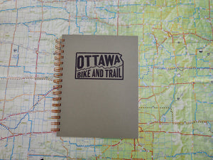 Ottawa Bike and Trail Shop Merch Golden Wheat Ottawa Bike and Trail Lined Notebook