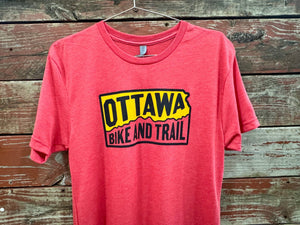 Ottawa Bike and Trail Shop Merch Red / X-Small Logo T-Shirt Short Sleeve Unisex