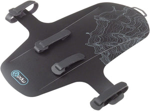 Portland Design Works Clip-On Fender Portland Design Works Mud Shovel 6.5 Fat Fender - Fork Mount Black