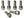 Ritchey Stem Accessories WCS 4-Axis Ritchey Titanium Stem Bolt Kits