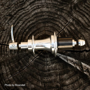 Rivendell Hubs Rear (135mm QR) / 32 Rivendell Silver Hubs Quick Release