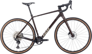 Salsa All-Road Bike Salsa Flyway C GRX 610 12 Bike - 700c Carbon Dark Umber Large