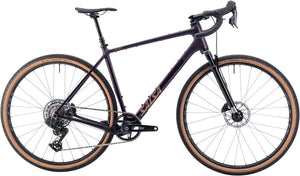 Salsa All-Road Bike Salsa Flyway C Rival XPLR AXS 13 SUS Bike - 700c Carbon Blackberry Large