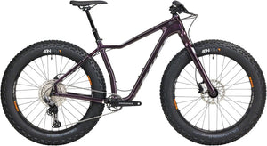 Salsa Fat Bike X-Small Salsa Heyday! C Deore 12 Fat Tire Bike - 26", Carbon, Black Cherry