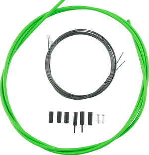 Shimano Cables and Housing Shimano Road Optislick Derailleur Cable and Housing Set Green