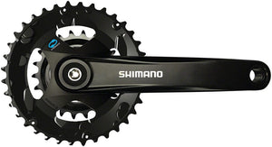 Shimano Cranksets and Arms 170Mm / 51.8Mm Shimano FC-M315-B2 Crankset - 7/8-Speed, Riveted JIS Square Taper Spindle Interface, Black