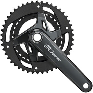 Shimano Cranksets and Arms 175Mm Shimano CUES FC-U8000-2 Crankset - 11-Speed, 46/32t Asymmetric 96 BCD Hollowtech II, Black