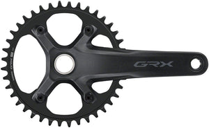 Shimano Cranksets and Arms 40T / 172.5Mm Shimano GRX FC-RX610-1 Crankset - 12 Speed Hollowtech II Spindle Interface BLK