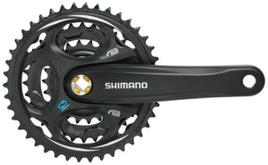 Shimano Cranksets and Arms Shimano Altus FC-M311 Crankset - 175mm 7/8-Speed 42/32/22t Riveted Square Taper JIS Spindle Interface BLK