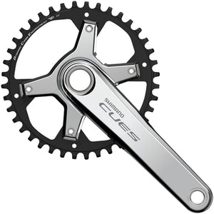 Shimano Cranksets and Arms Shimano CUES FC-U6030-1 Crankset - 175mm 9/10/11-Speed 40t Asymmetric 110 BCD Silver