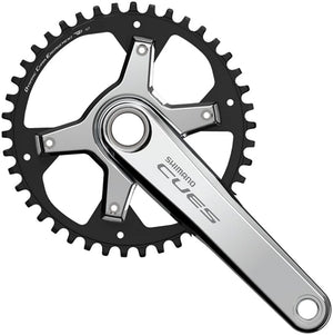 Shimano Cranksets and Arms Shimano CUES FC-U6030-1 Crankset - 175mm 9/10/11-Speed 42t Asymmetric 110 BCD Silver