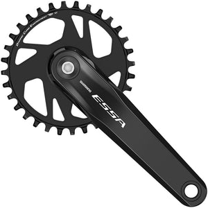 Shimano Cranksets and Arms Shimano ESSA FC-U2000-1 Crankset - 175mm 7/8-Speed 32t Riveted Square Taper JIS Spindle Interface BLK