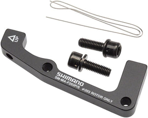 Shimano Disc Brake Adapters & Bolts Shimano F203P/S Disc Brake Adaptor for 203mm Rotor 74mm Caliper 51mm Fork
