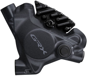 Shimano Disc Brake Calipers Shimano GRX BR-RX410 Hydraulic Disc Brake Caliper - Rear Flat-Mount W/Fixing Bolt 25mm Mount BLK
