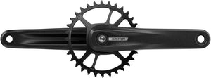 SRAM Cranksets and Arms SRAM S100 Eagle Crankset - 160mm 32t Steel Chainring Aluminum Crankarms For Powerspine Bottom Bracket BLK 52mm Chainline B1