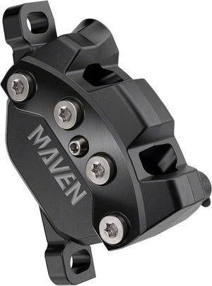 SRAM Disc Brake Calipers SRAM Maven Silver Disc Brake Caliper Assembly - Front/Rear Post Mount 4-Piston BLK A1