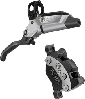 SRAM Disc Brake & Lever SRAM Maven Ultimate Stealth Disc Brake Lever - Front Post Mount 950mm Hose 4-Piston Carbon Lever Ti Hardware Silver/BLK B1