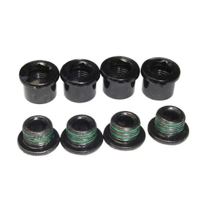 SRAM Nuts & Bolts SRAM 5/6 Dual-Hex Chainring Bolt Set 8pc Steel Black