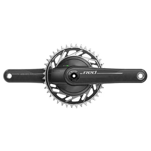 SRAM Power Meter Cranksets SRAM Red AXS 1x XPLR Power Meter E1 Power Meter Crankset Speed: 12/13 Spindle: 28.99mm BCD: Thread Mount 40 DUB 167.5mm Black Road Disc
