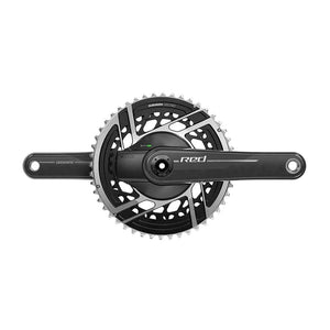 SRAM Power Meter Cranksets SRAM Red AXS 2x Power Meter E1 Power Meter Crankset Speed: 12 Spindle: 28.99mm BCD: Direct Mount SRAM 8 Bolt 50/37 DUB 167.5mm Black Road