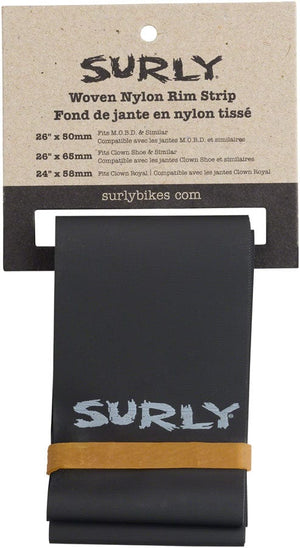 Surly Rim Accessories Surly Rim Strip: For Clown Royal Rim Nylon 58mm wide Black