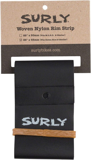 Surly Rim Accessories Surly Rim Strip: For Clown Shoe Rim Nylon 65mm wide Black