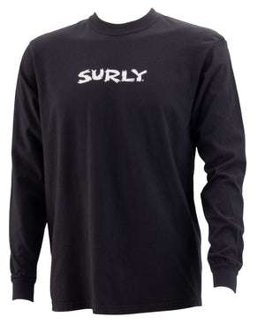 Surly Shirts Surly Scratchy Logo Long Sleeve T-Shirt - Unisex Black X-Large
