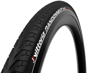 Vittoria Tires 700 X 28 / Clincher Wire Vittoria Randonneur Tech Tire - 700C Clincher Wire Black/Reflective G2.0