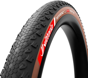 Vittoria Tires Vittoria Terreno XC Trail Tire - 29 x 2.40 Tubeless Folding BLK/Brown 4C Graphene