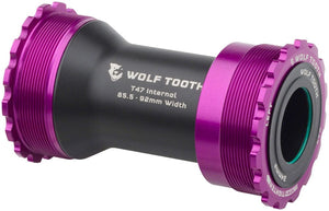 Wolf Tooth Bottom Brackets 24Mm / Ultraviolet Purple Wolf Tooth Bottom Bracket - T47 85.5/92mm