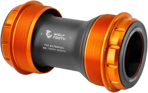 Wolf Tooth Bottom Brackets Wolf Tooth T47 External Bottom Bracket - T47 External 68/73mm For 30mm Spindle Orange