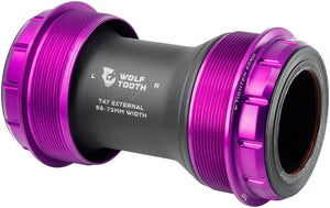 Wolf Tooth Bottom Brackets Wolf Tooth T47 External Bottom Bracket - T47 External 68/73mm For 30mm Spindle Ultraviolet Purple