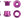 Wolf Tooth Chainring Bolts and Hardware Set/4 / Ultraviolet Purple Wolf Tooth 1x Chainring Bolt Set - 6mm Dual Hex Fittings