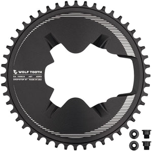 Wolf Tooth Chainrings Wolf Tooth Aero Direct Mount 1x Chainring - 48t 4-Bolt Drop-Stop ST Compatible Shimano Dura-Ace R9200/R9200-P Only BLK
