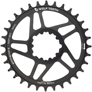 Wolf Tooth Chainrings Wolf Tooth Direct Mount Chainring - 30t SRAM Direct Mount Drop-Stop B For SRAM 3-Bolt Boost Cranks 3mm Offset BLK