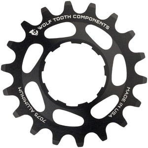 Wolf Tooth Freehubs Wolf Tooth Single Speed Aluminum Cog - 22t Compatible 3/32" Chains BLK